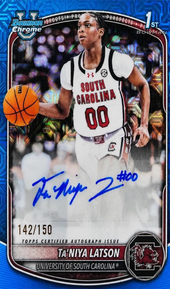 2025 Bowman Mega Box Basketball Blue Mojo Refractor Ta'Niya Latson #CPA-TL