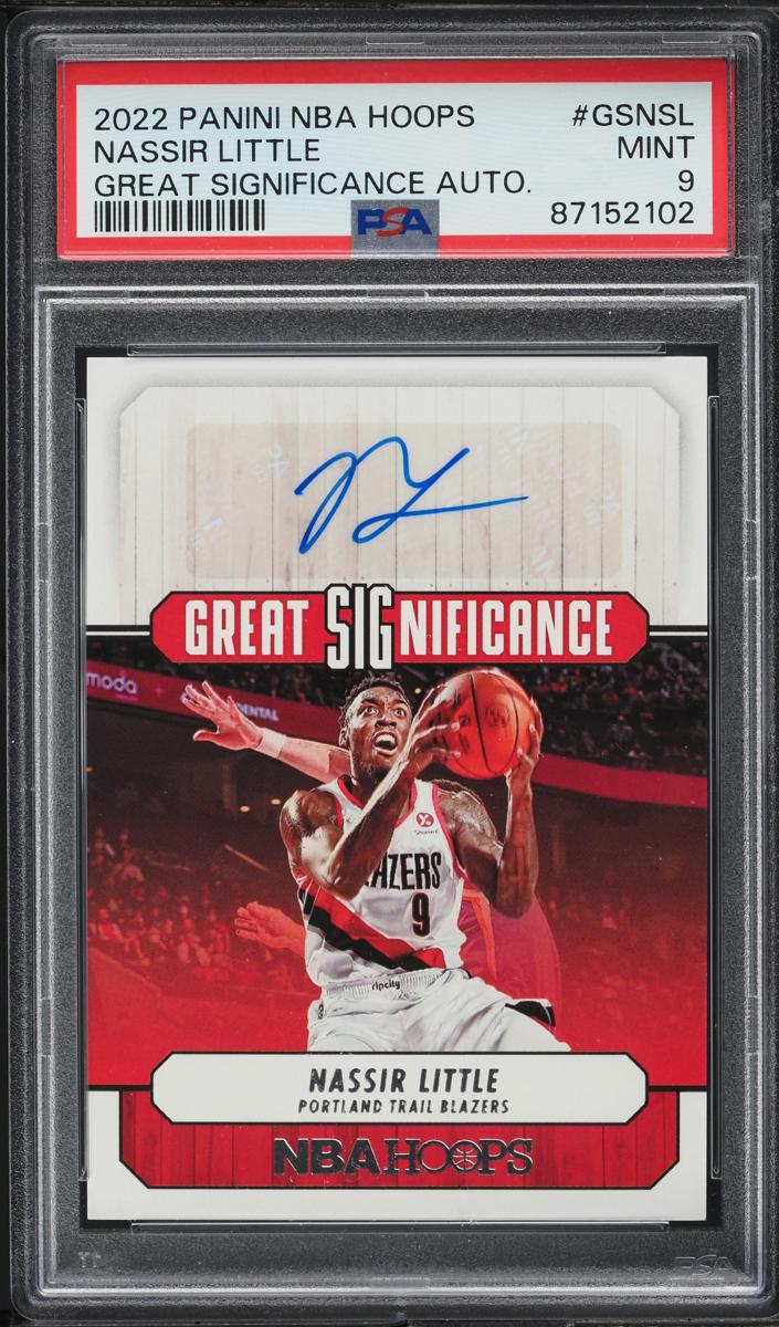 2022 Panini Hoops Basketball Nassir Little #GS-NSL