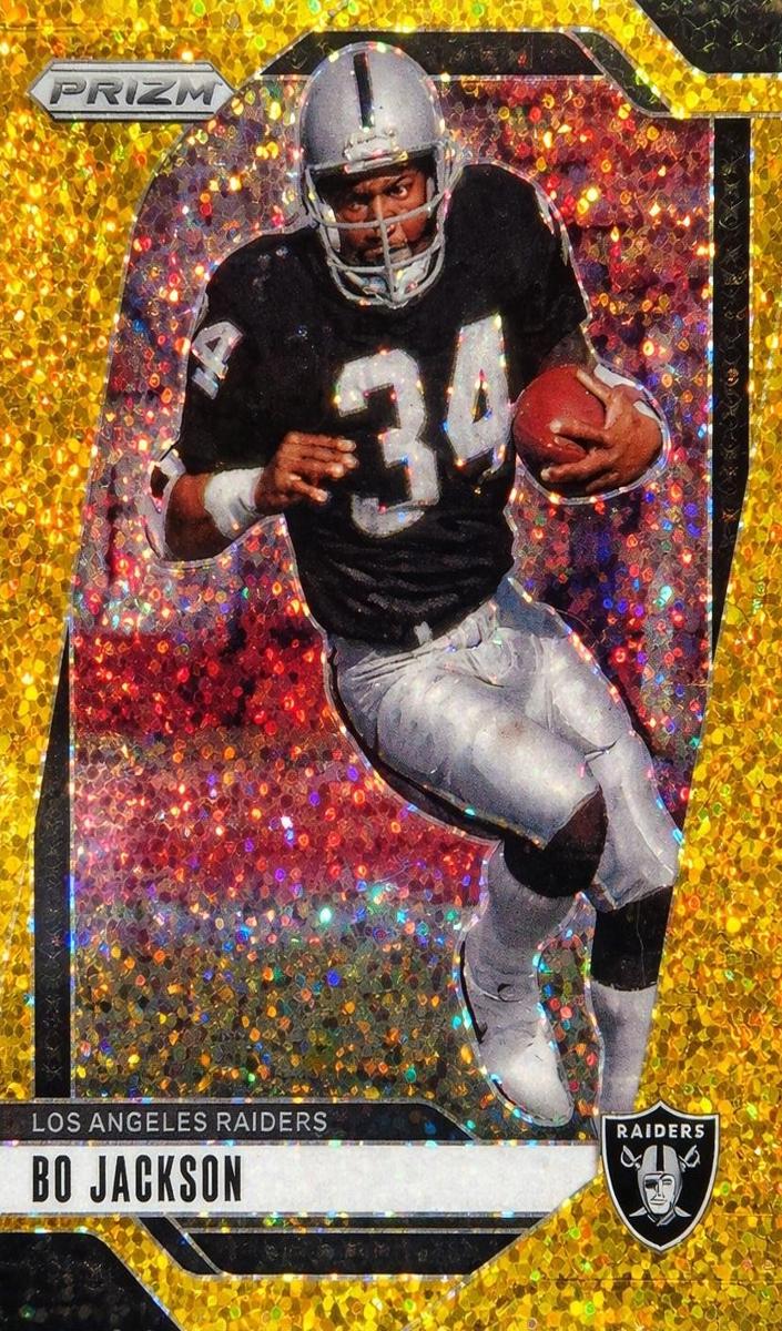 2024 Panini Prizm Football Gold Sparkle Bo Jackson #154