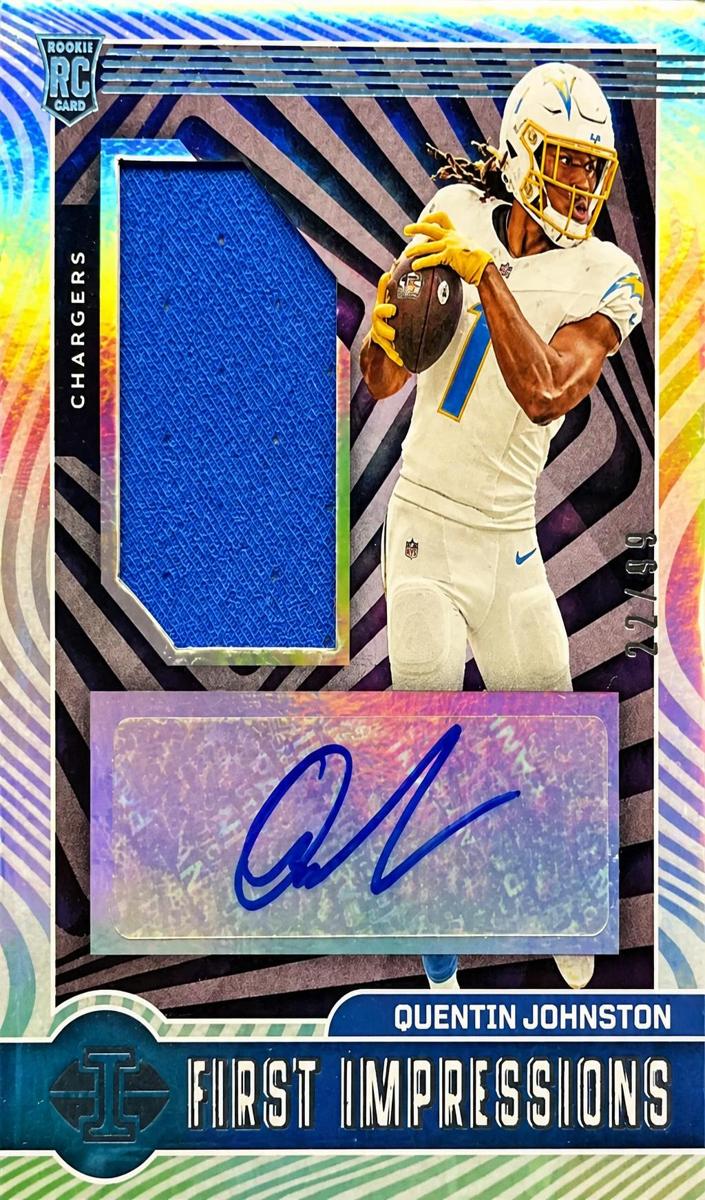 2023 Panini Illusions Football Blue Quentin Johnston #128