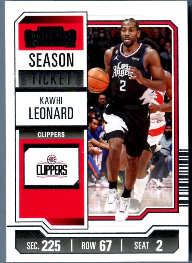 2023 Panini Contenders Basketball Kawhi Leonard #80