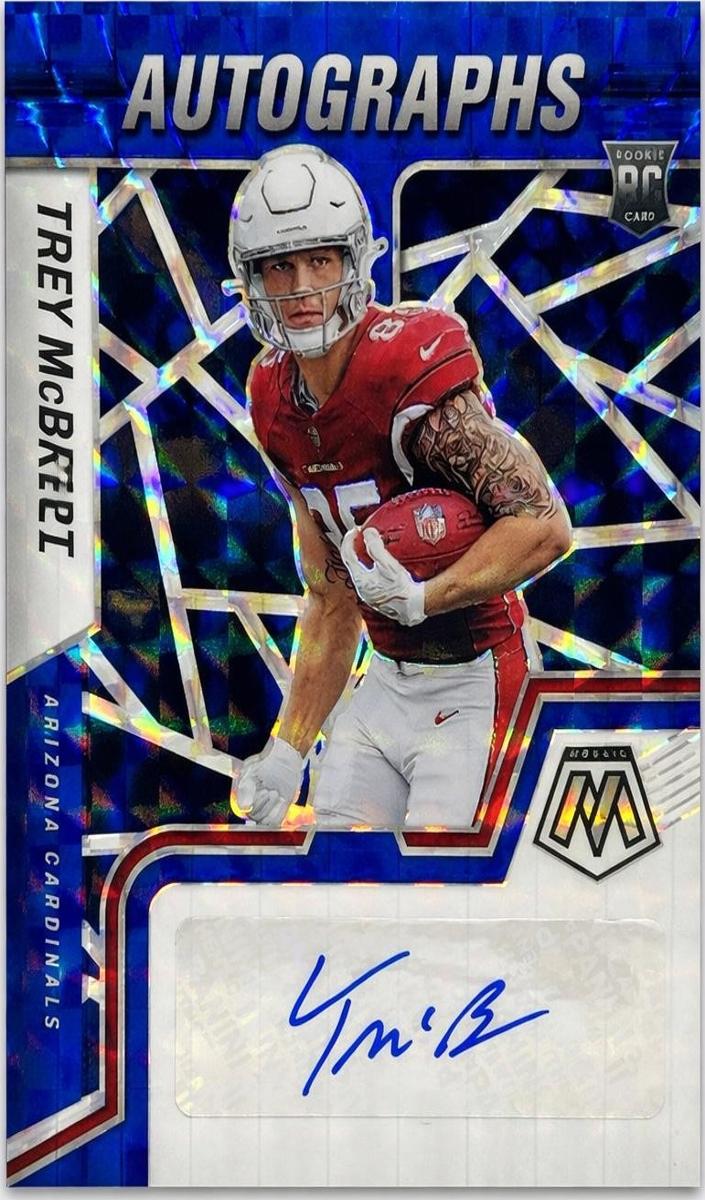 2022 Panini Mosaic Football Blue Trey McBride #RAM-TM PSA 8.5