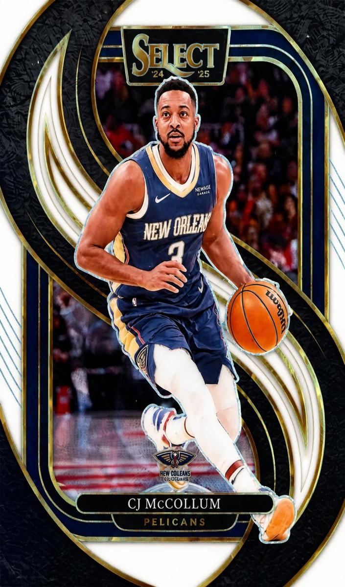 2024 Panini Select Basketball White Scope CJ McCollum #133