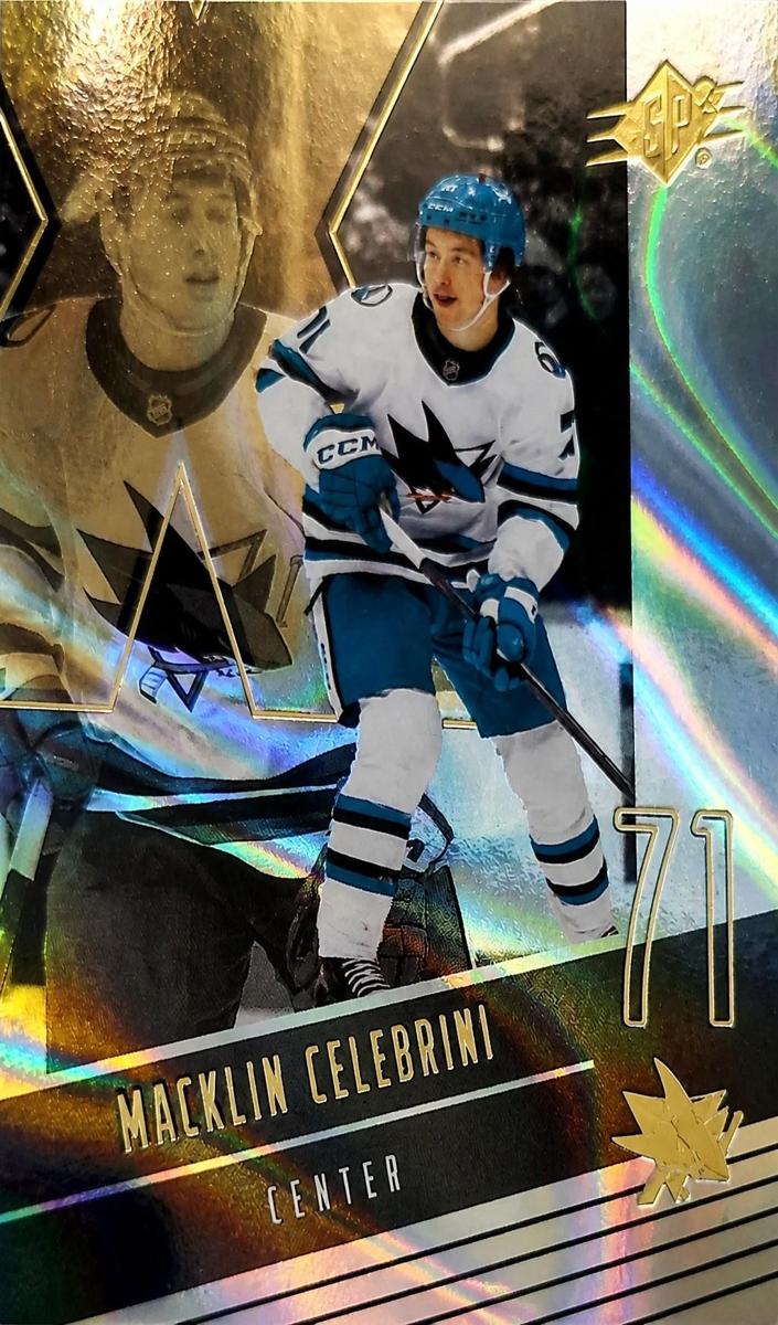 2025 SPx Hockey Gold Macklin Celebrini #14