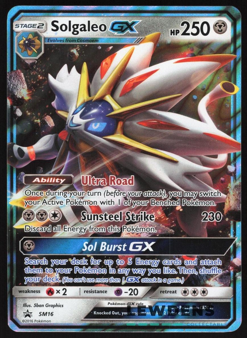 2017 Pokemon SM Black Star Promos Solgaleo GX #SM16