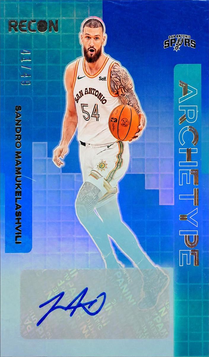 2023 Panini Recon Basketball Blue Sandro Mamukelashvili #AS-SAN
