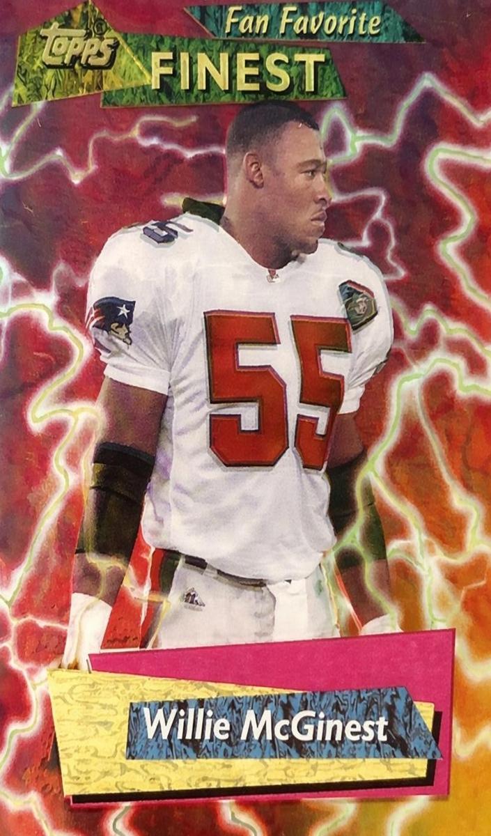 1995 Topps Finest Football Willie McGinest #FF20 PSA 9