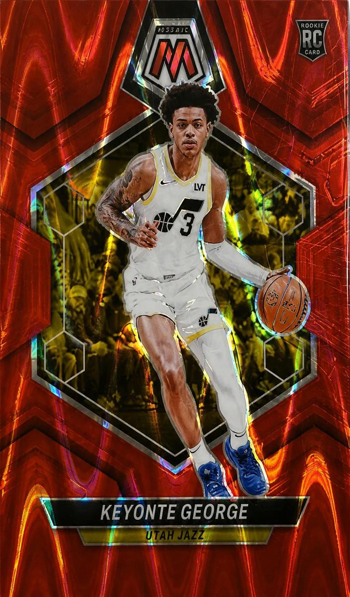 2023 Panini Mosaic Basketball Red Seismic Keyonte George #222 PSA 9