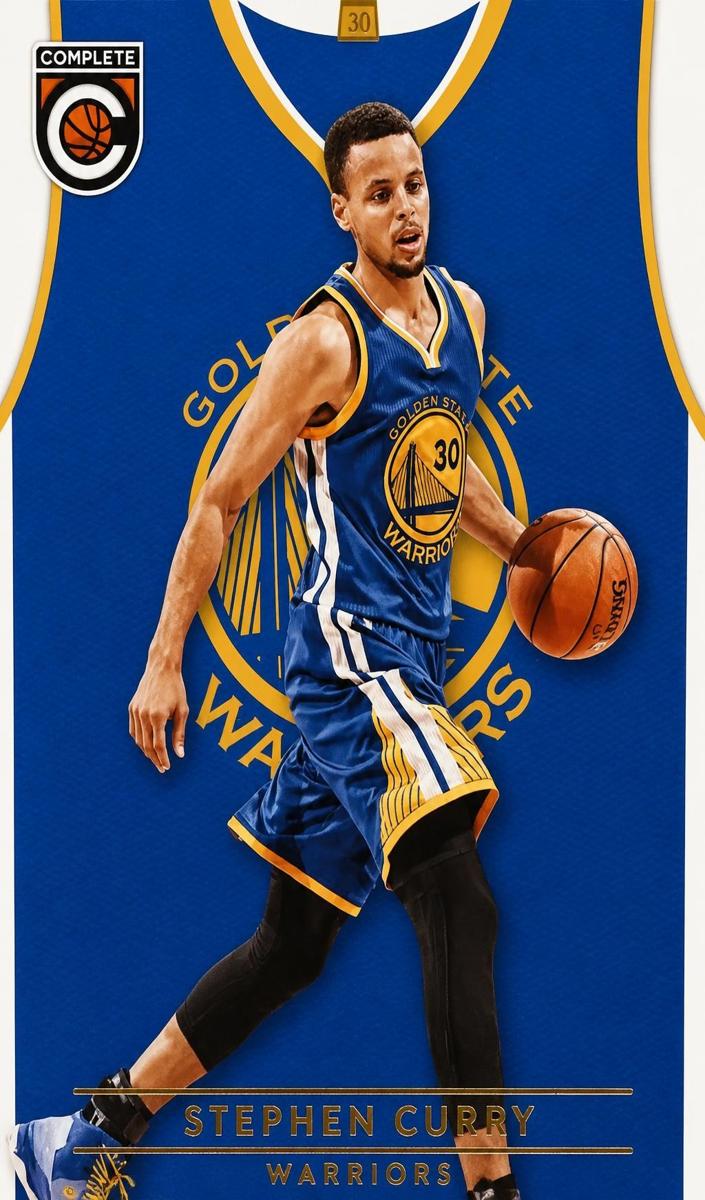 2016 Panini Complete Basketball Away Stephen Curry #10 PSA 9