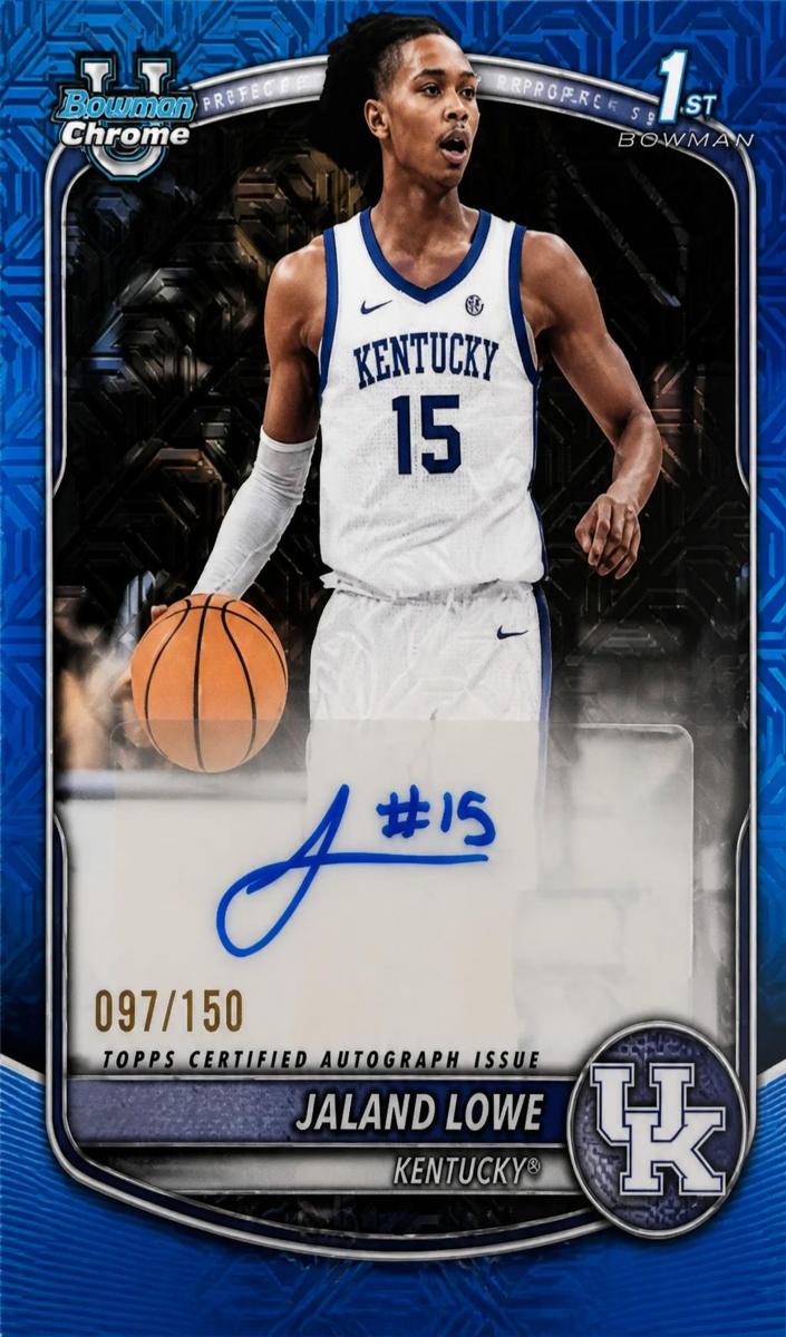 2025 Bowman Mega Box Basketball Blue Mojo Refractor Jaland Lowe #CPA-JL