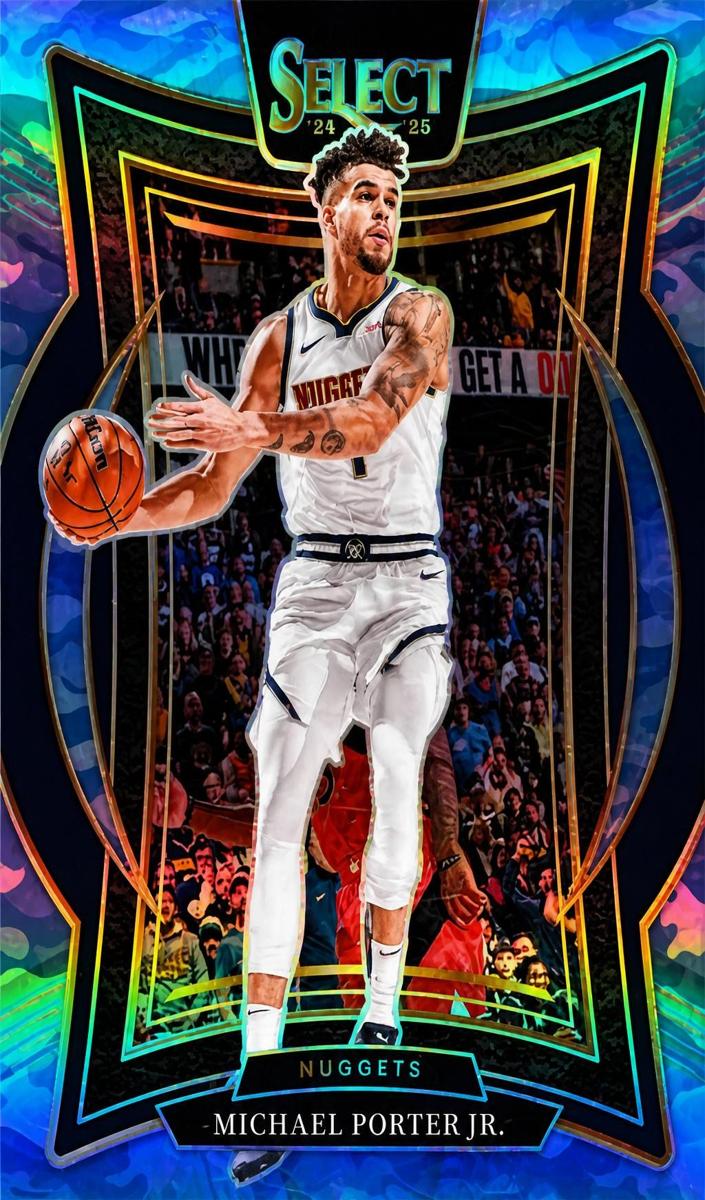 2024 Panini Select Basketball Blue Camo Michael Porter Jr. #32