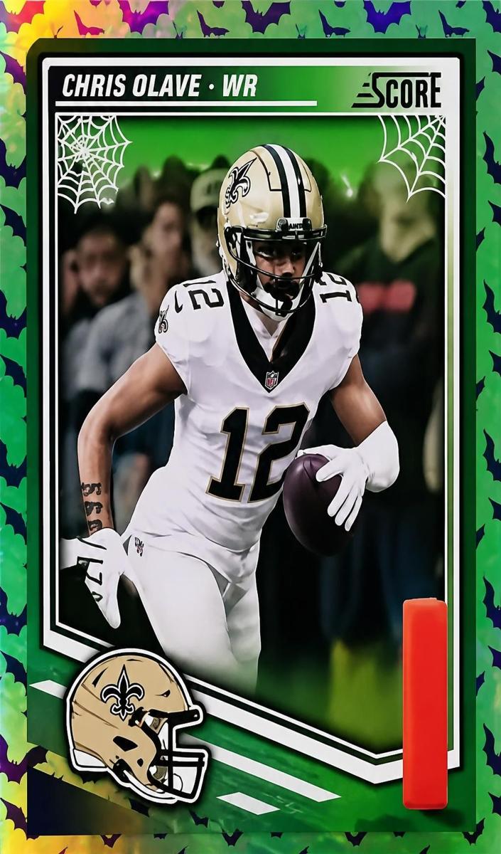 2025 Panini Score Football Bats Chris Olave #218 PSA 6