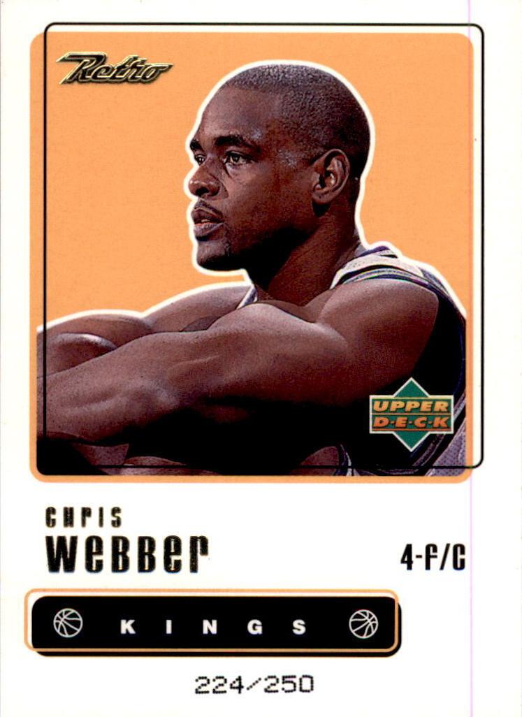 1999 Upper Deck Retro Basketball Gold Chris Webber #4