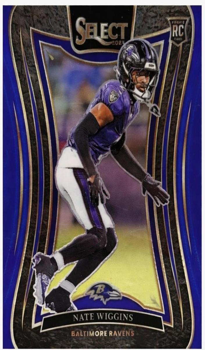 2024 Panini Select Football Blue Nate Wiggins #344