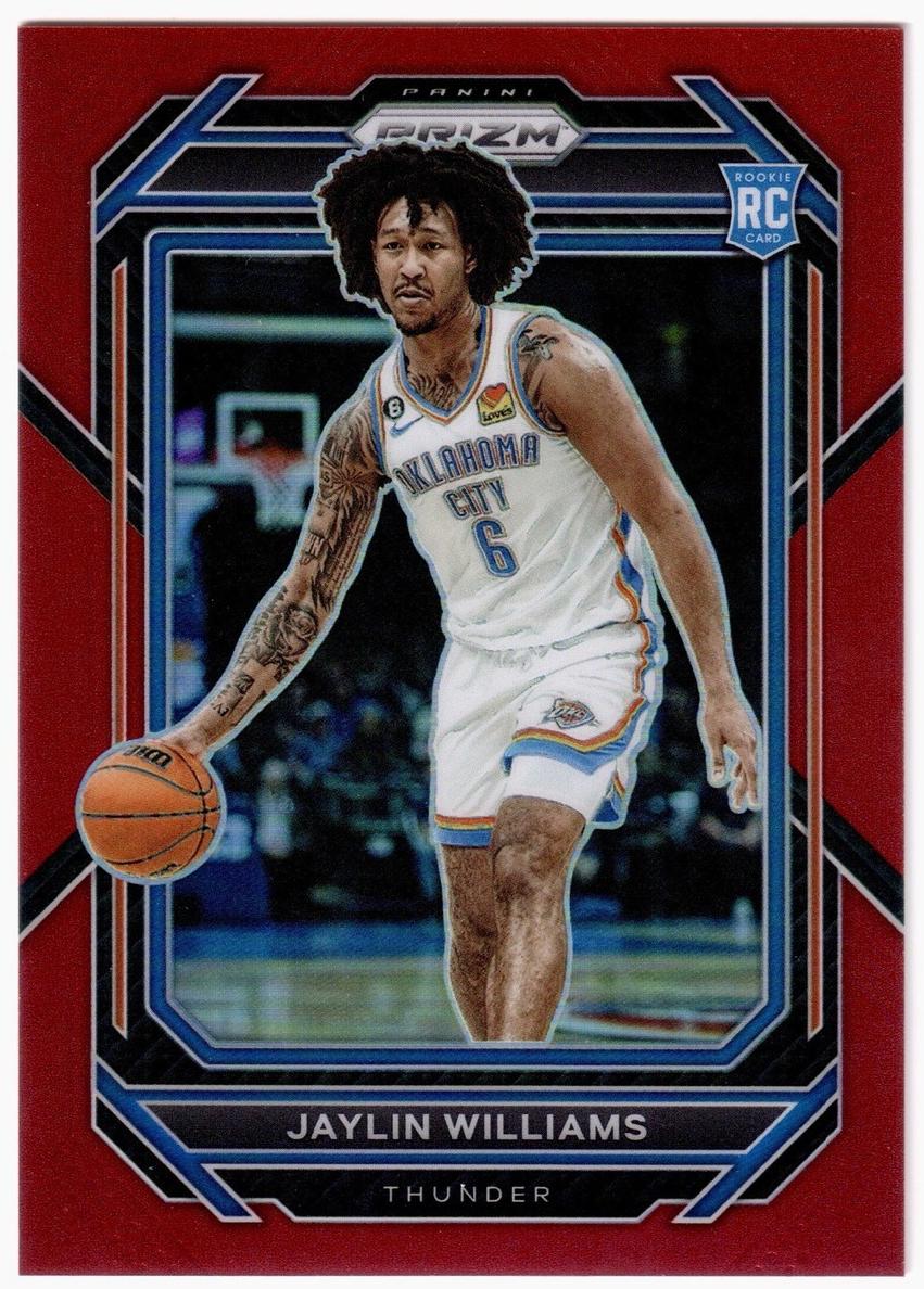 2022 Panini Prizm Basketball Red Jaylin Williams #247 PSA 8.5