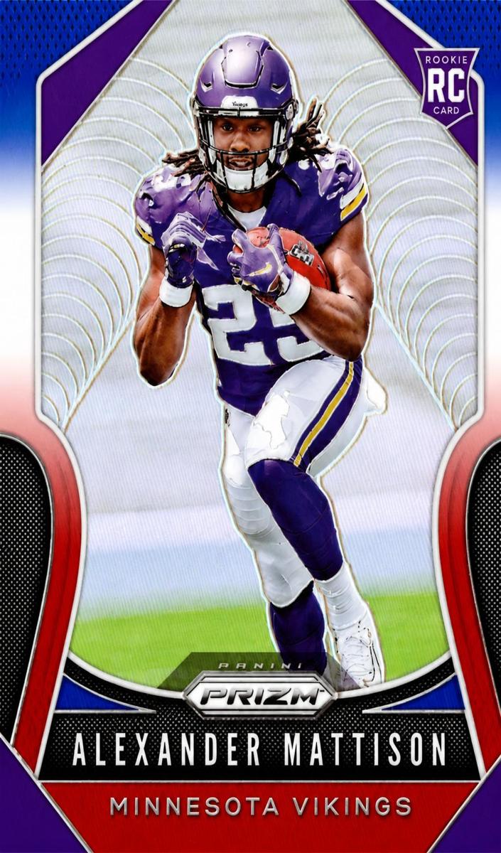 2019 Panini Prizm Football Prizm Red White Blue Alexander Mattison #331 PSA 10