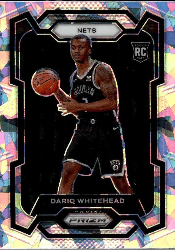 2023 Panini Prizm Basketball Ice Dariq Whitehead #175 PSA 8.5