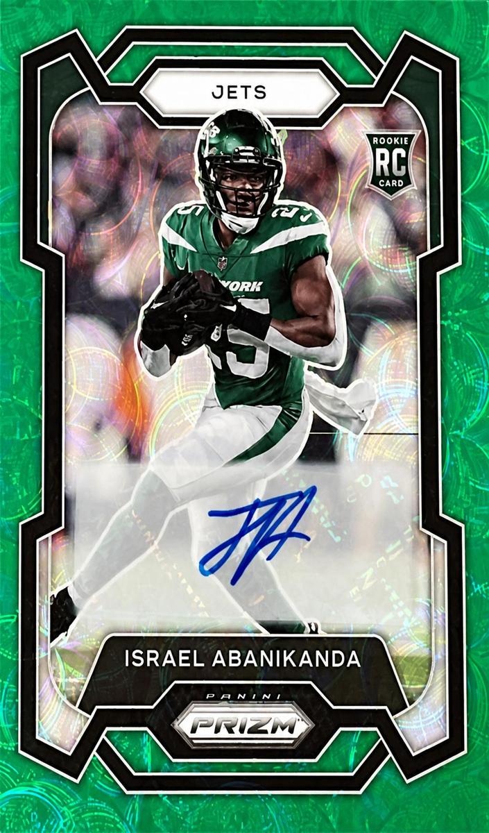 2023 Panini Prizm Football Green Scope Israel Abanikanda #379 SGC 9.5