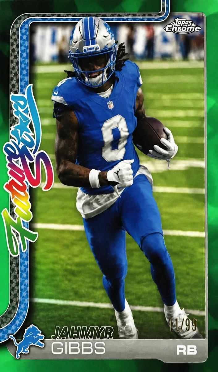 2025 Topps Chrome Football Green Refractor Jahmyr Gibbs #FS-10