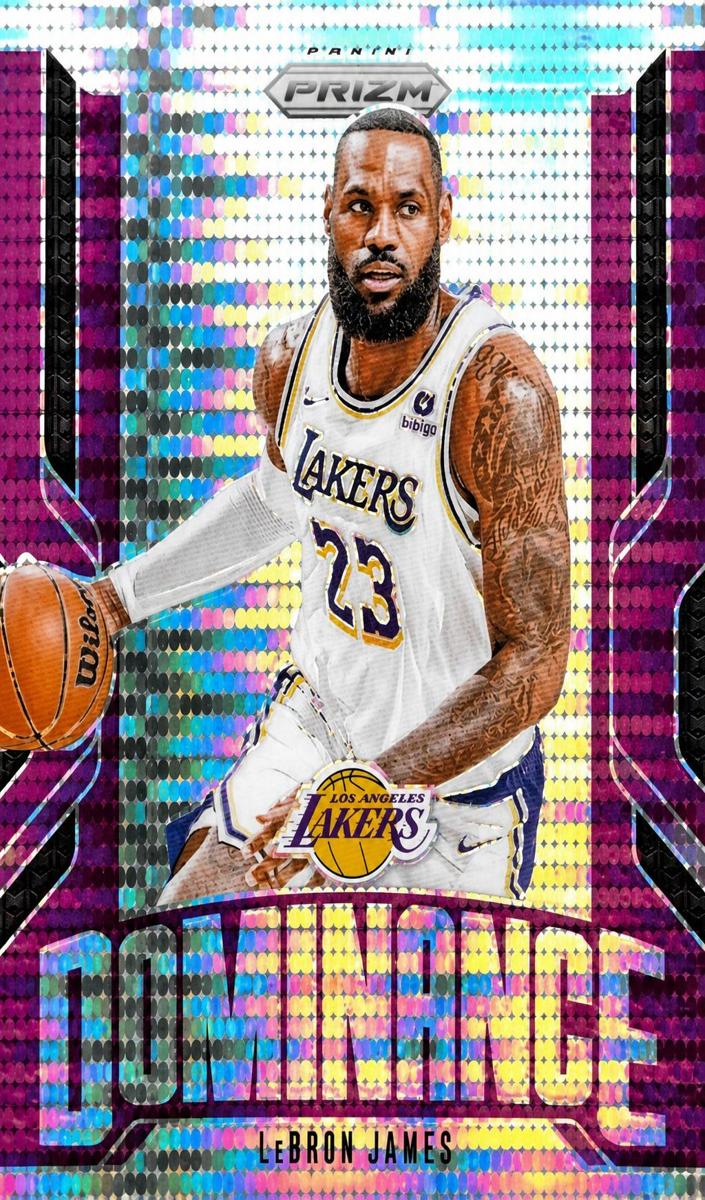 2024 Panini Prizm Basketball Purple Pulsar LeBron James #14 PSA 10