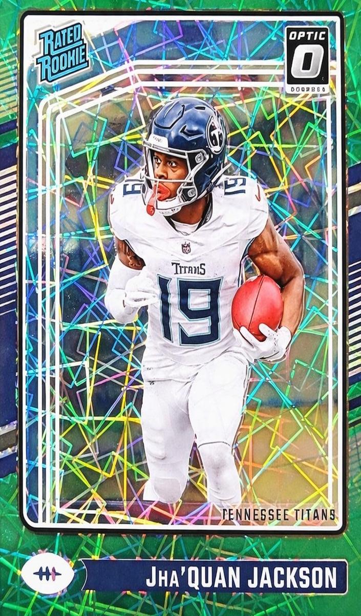 2024 Donruss Optic Football Green Velocity Jha'Quan Jackson #253 PSA 9