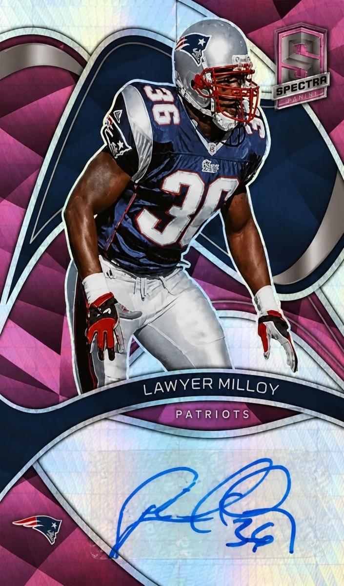 2022 Panini Spectra Football Neon Pink Lawyer Milloy #SIG-LMI