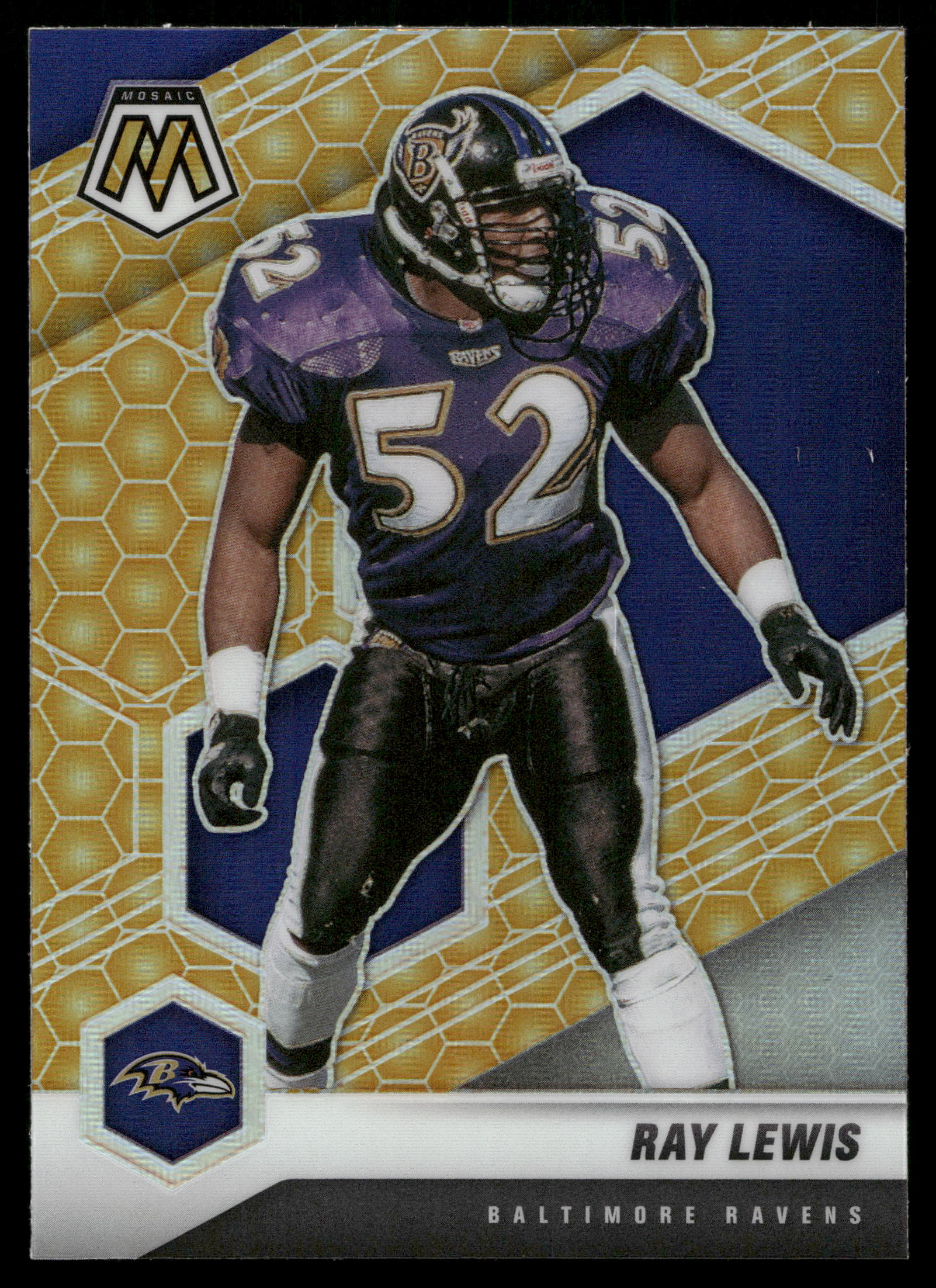 2021 Panini Mosaic Football Honeycomb Ray Lewis #21 PSA 10