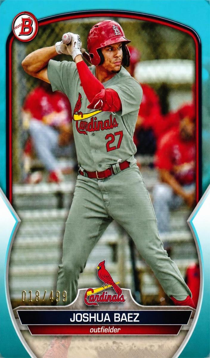 2023 Bowman Prospects Baseball Sky Blue Joshua Baez #BP-127