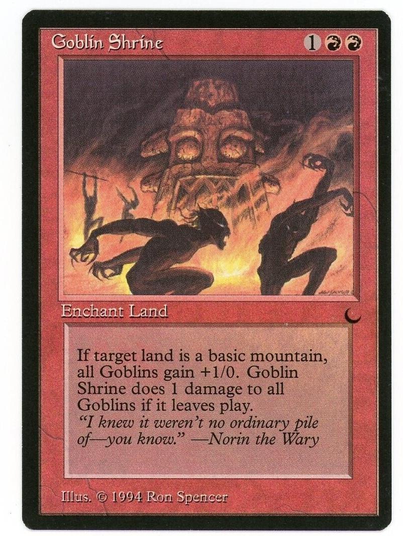 1994 Magic The Gathering The Dark Goblin Shrine #NNO