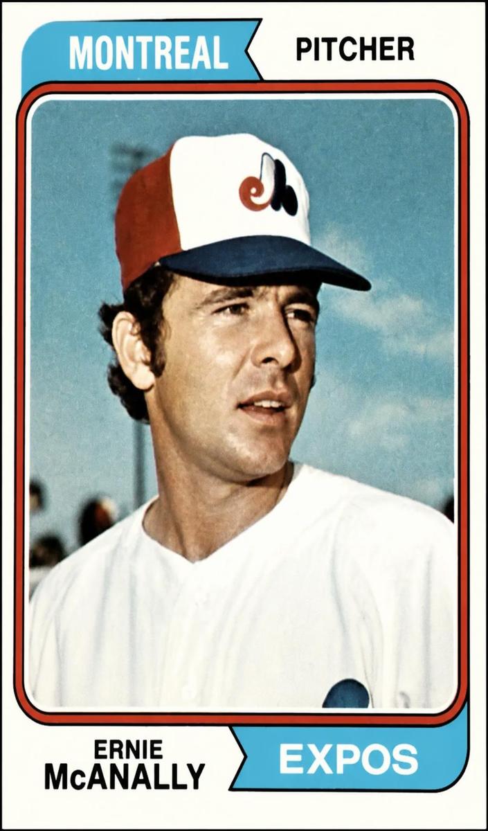1974 O-Pee-Chee Baseball Ernie McAnally #322