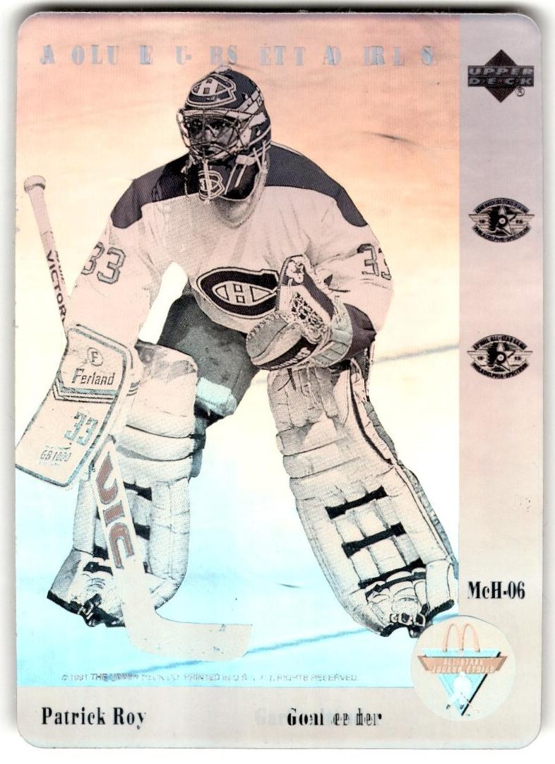1991 Upper Deck McDonald's Hockey Patrick Roy #McH-06 PSA 8