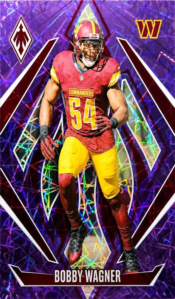 2024 Panini Phoenix Football Purple Lazer Bobby Wagner #14
