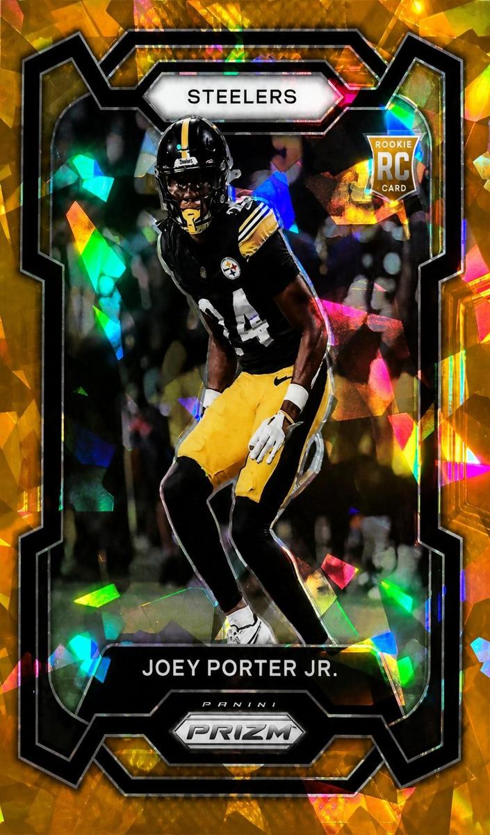 2023 Panini Prizm Football Orange Ice Joey Porter Jr. #386