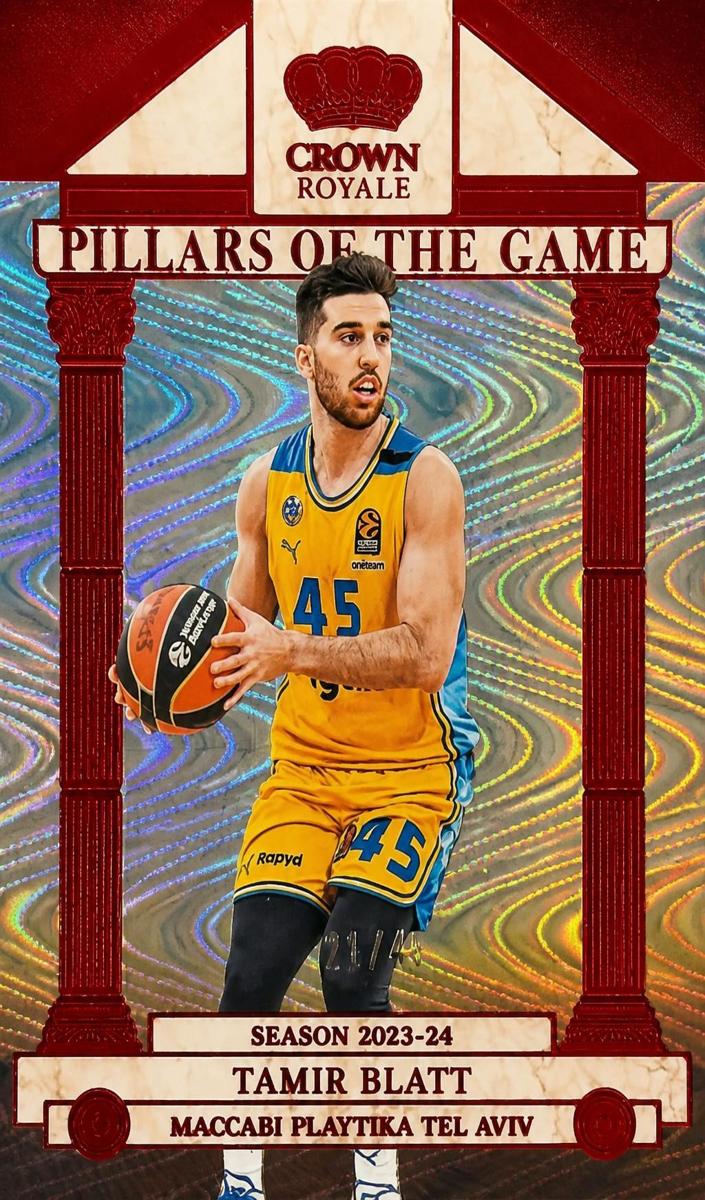 2023 Panini Crown Royale Turkish Airlines EuroLeague Basketball Red Tamir Blatt #5