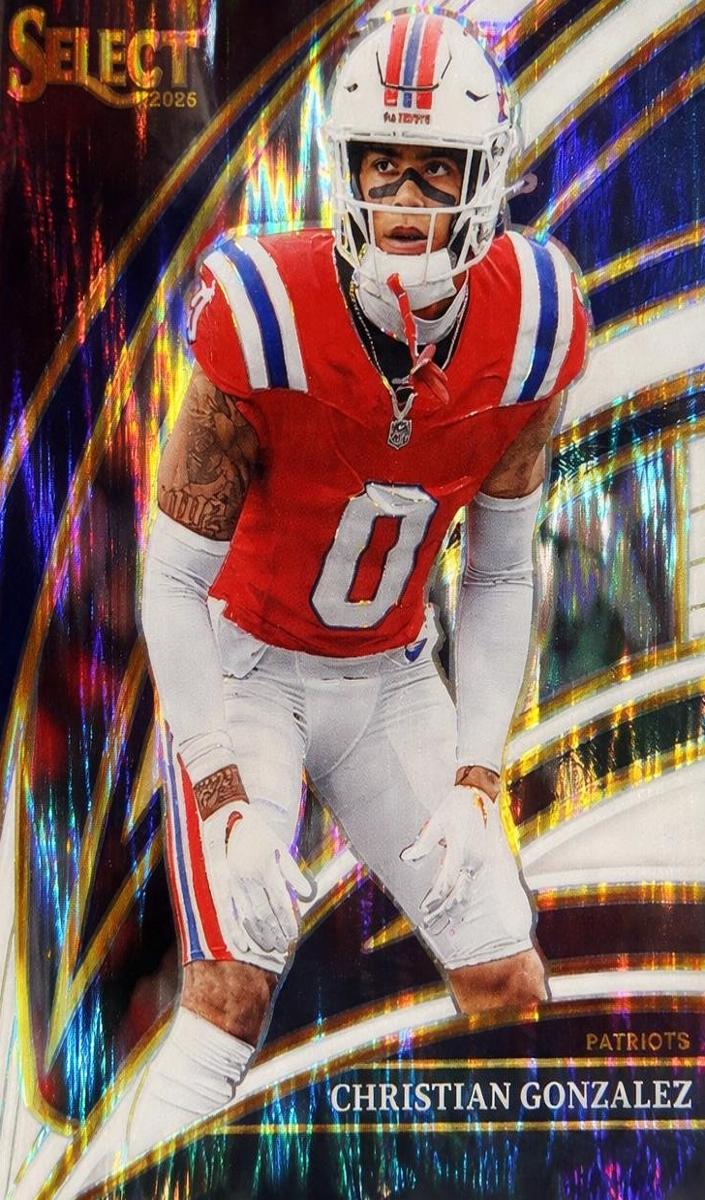 2025 Panini Select Football White Shock Christian Gonzalez #280