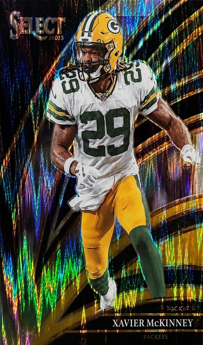 2025 Panini Select Football Black and Green Shock Xavier McKinney #266