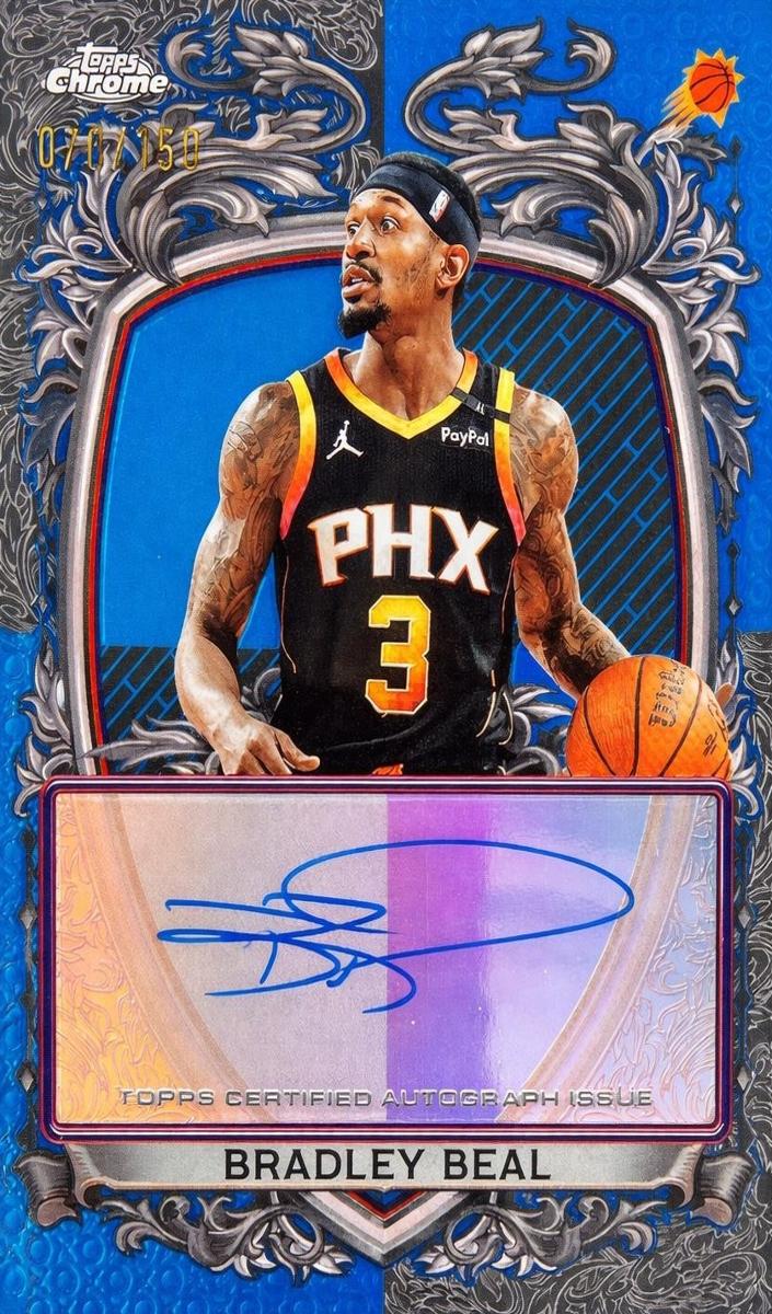 2025 Topps Chrome Basketball Blue Refractor Bradley Beal #SS-BB
