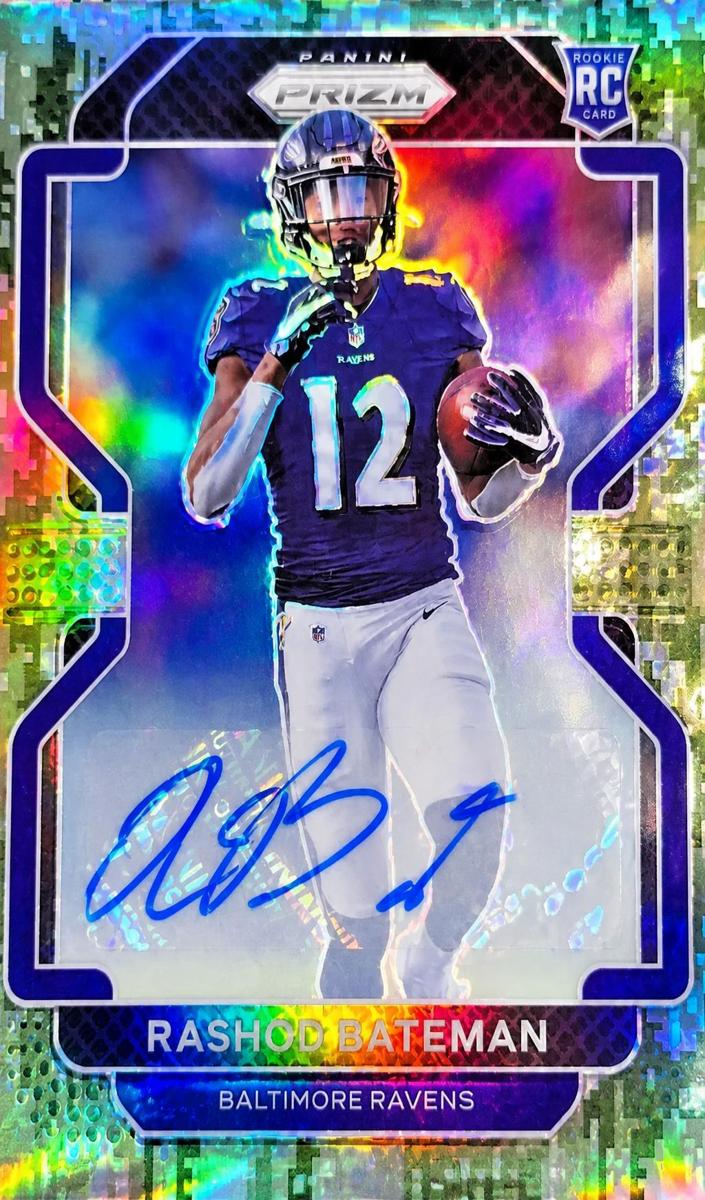 2021 Panini Prizm Football Camo Rashod Bateman #340 BGS 9