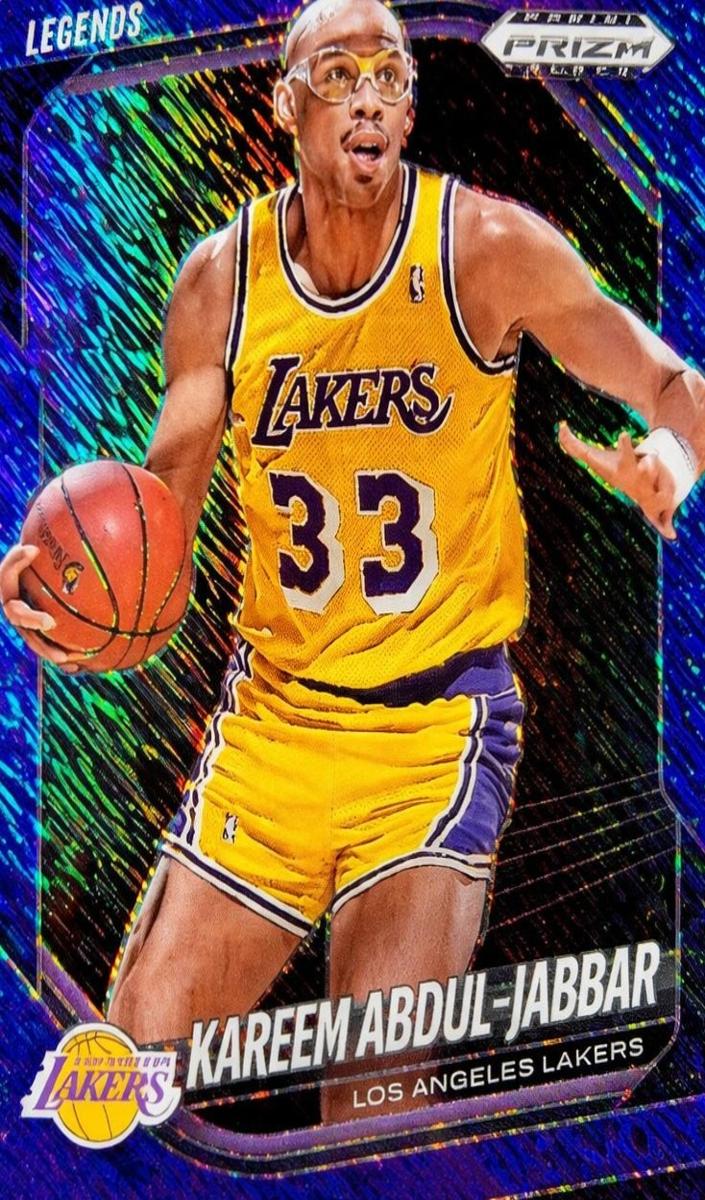2024 Panini Prizm Black Basketball Blue Shimmer FOTL Kareem Abdul-Jabbar #270