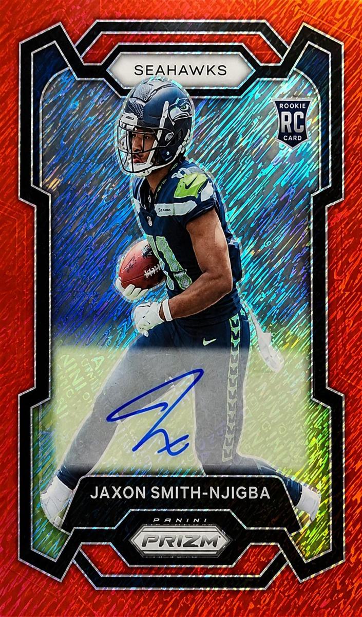 2023 Panini Prizm Football Red Shimmer Jaxon Smith-Njigba #390