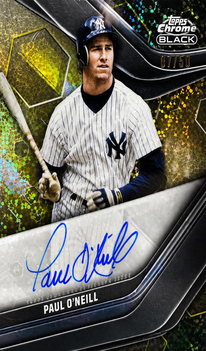 2023 Topps Chrome Black Baseball Gold Mini-Diamond Paul O'Neill #CBA-PO