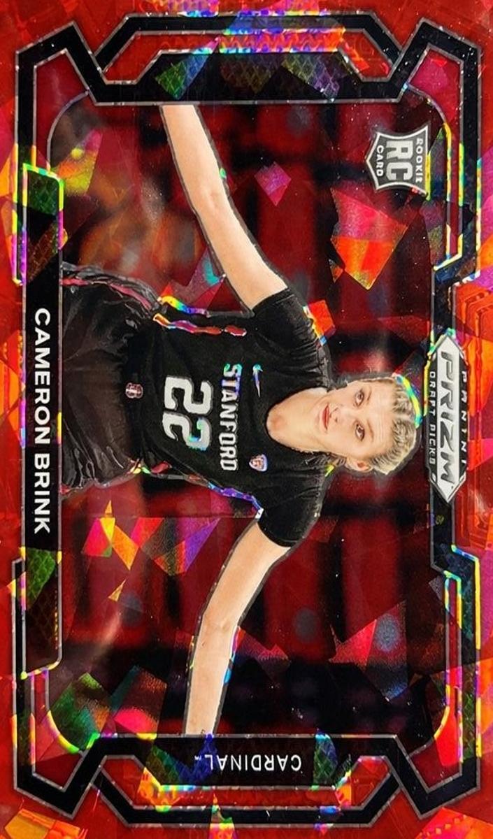 2024 Panini Prizm Draft Picks Basketball Red Ice Cameron Brink #89 PSA 9