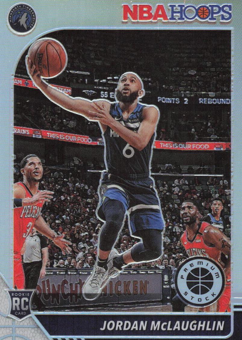 2019 Panini Hoops Premium Stock Basketball Silver Prizm Jordan McLaughlin #255 PSA 9