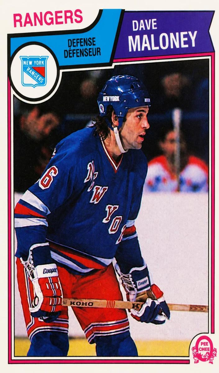 1983 O-Pee-Chee Hockey Dave Maloney #249 PSA 9