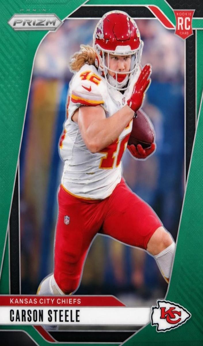 2024 Panini Prizm Football Green Carson Steele #377