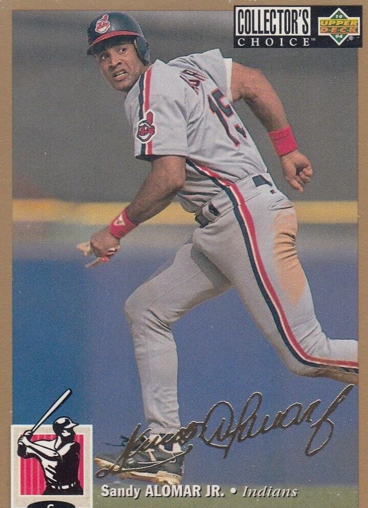 1994 Upper Deck Collector's Choice Baseball Gold Signature Sandy Alomar Jr. #34