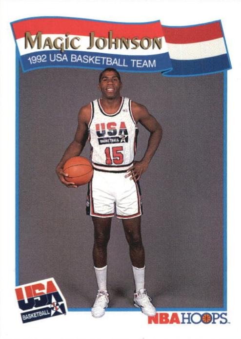 1991 Hoops McDonald's Basketball Magic Johnson #54 PSA 9