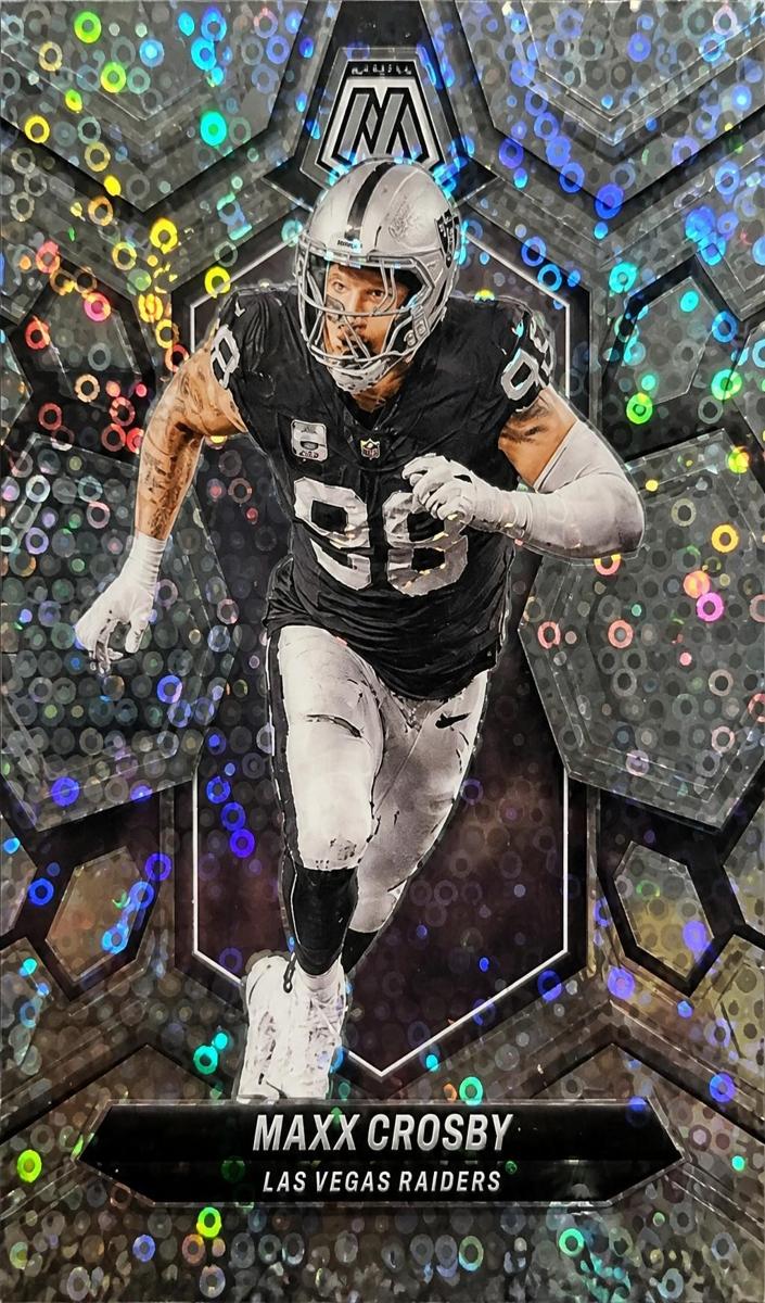2024 Panini Mosaic Football No Huddle Silver Maxx Crosby #118 PSA 9