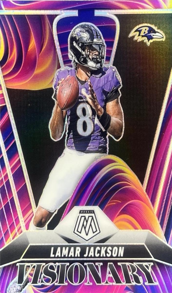 2025 Panini Mosaic Football Lamar Jackson #2 PSA 10