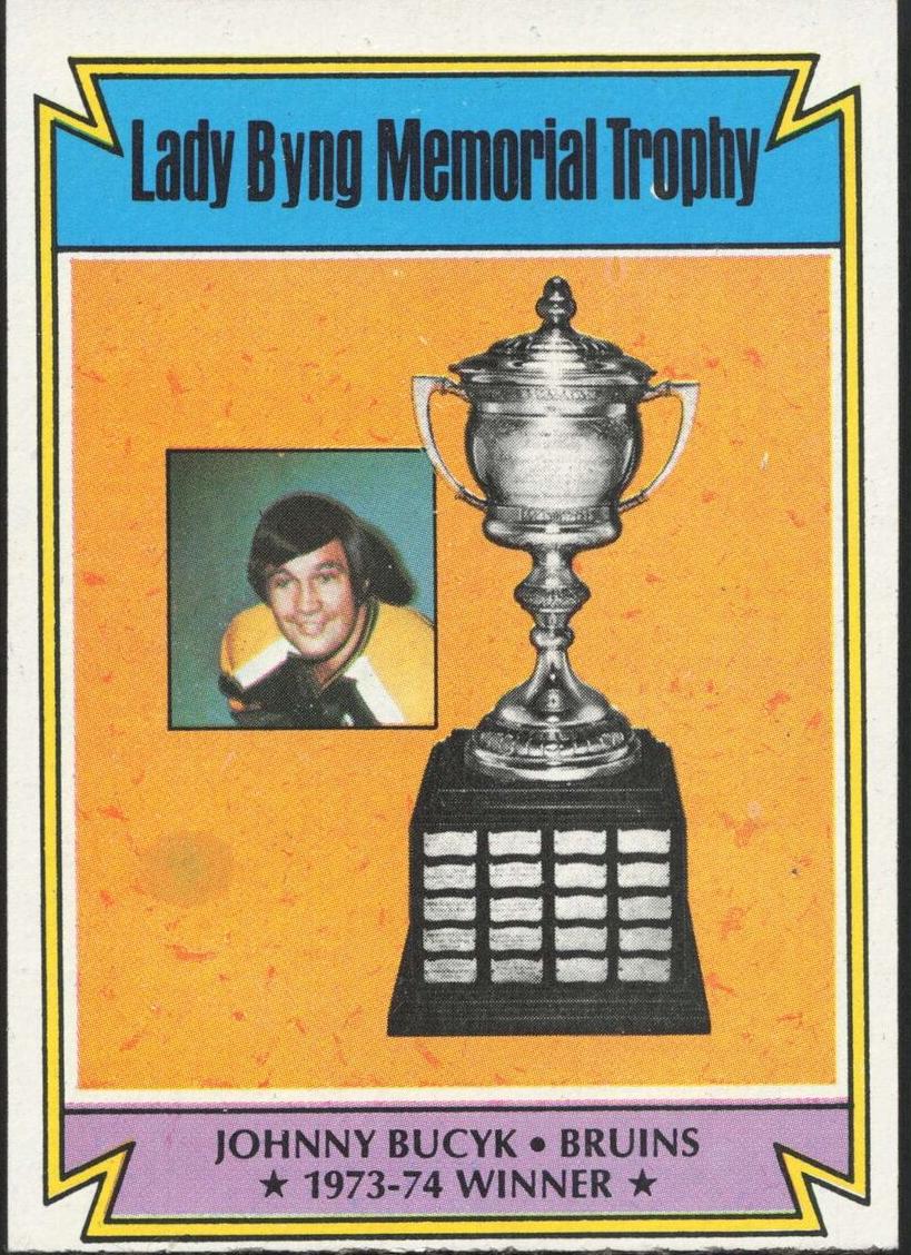 1974 Topps Hockey Lady Byng Trophy #245